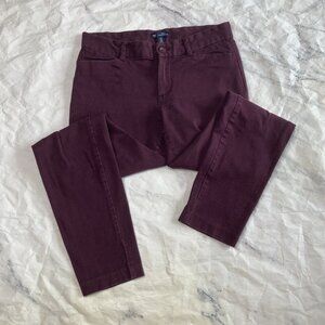 Gap Slim City Fit Dress Pants Womens Size 2 Purple Skinny Career C3